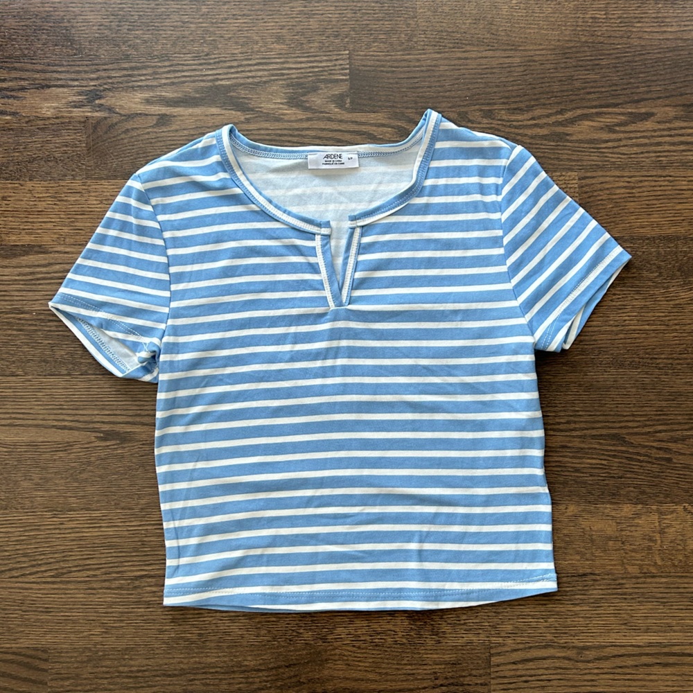 Blue Striped Top from Ardene